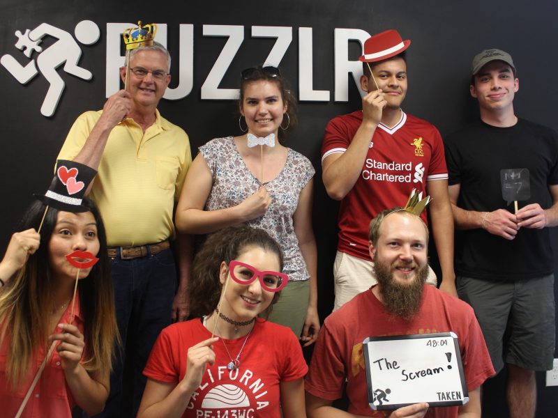 Image 5. Alina after a team-building exercise at the local escape room.